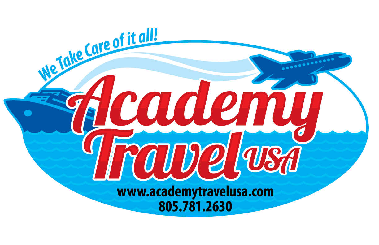 Academy Travel USA &amp; Academy Travel School Logo