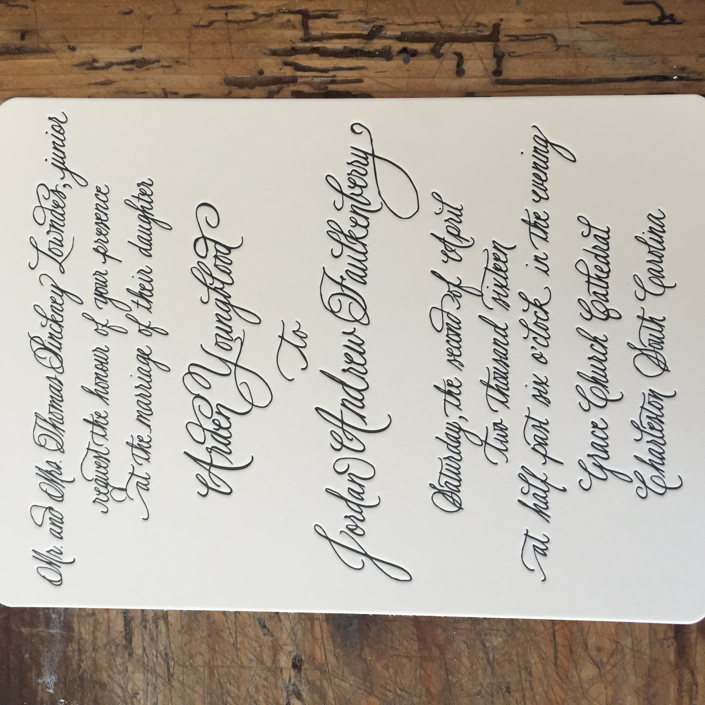 Calligraphy by Paige Tanenbaum Image