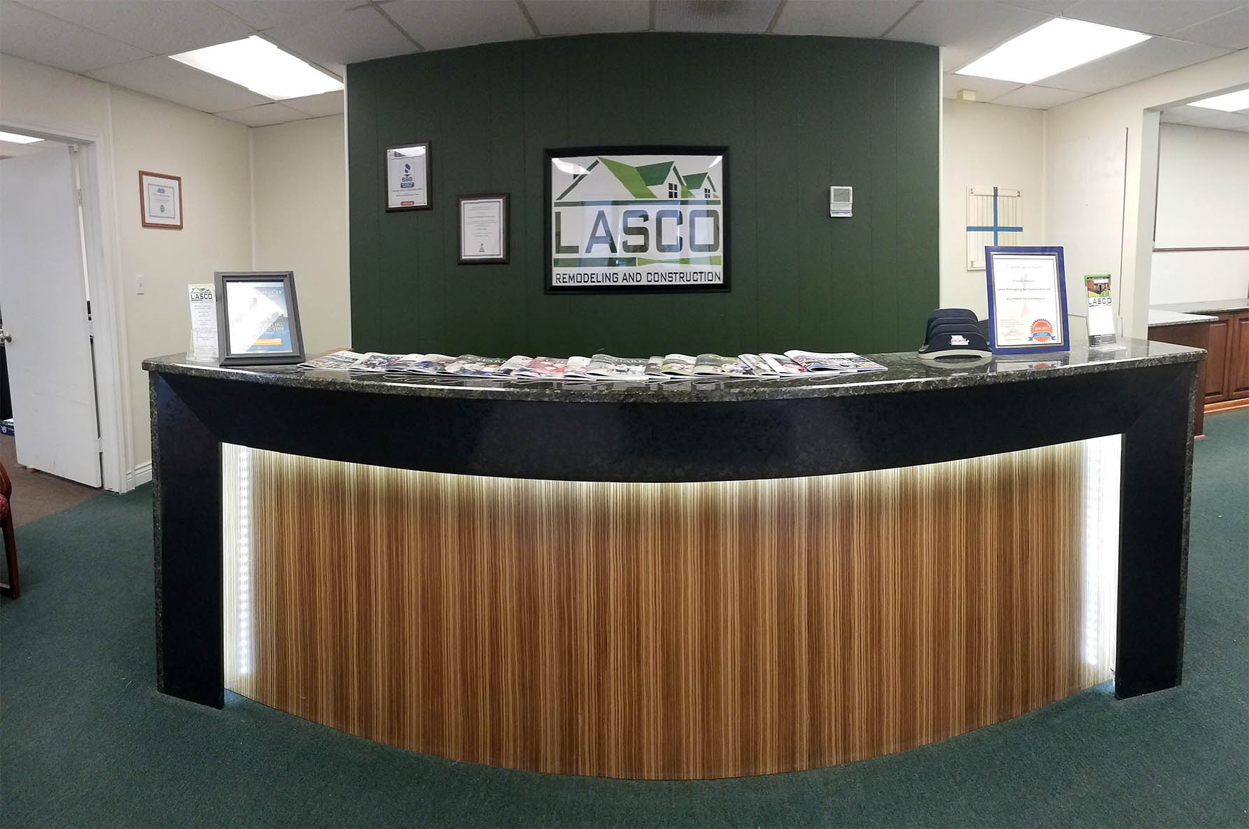 Our front office reception