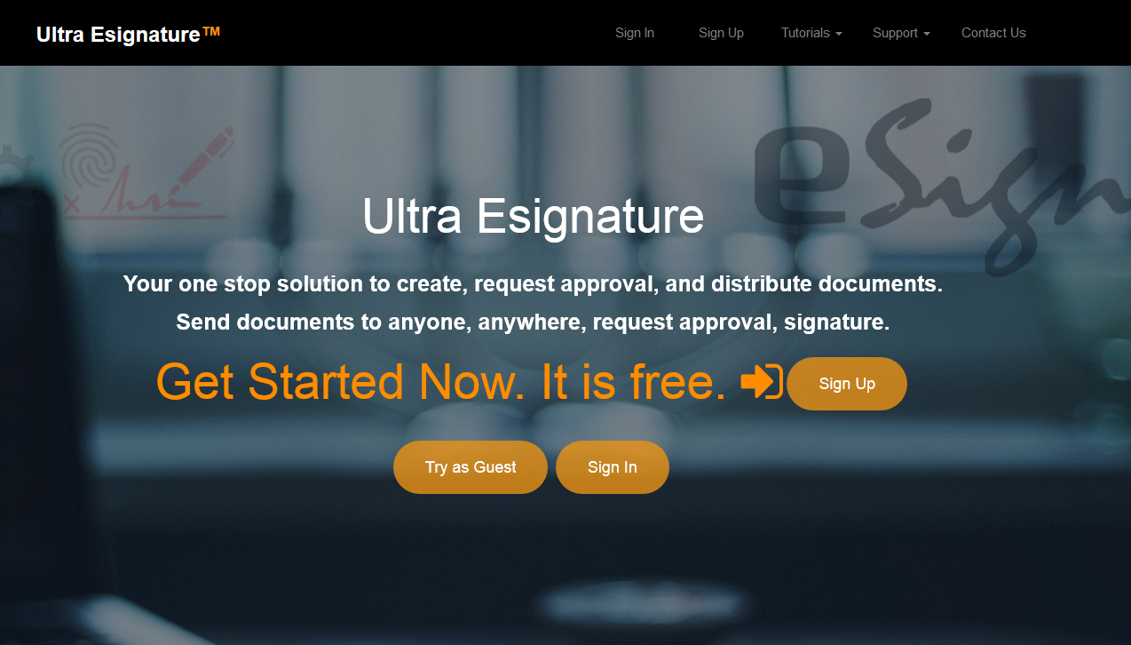 Ultra Documents and E-Sign Image