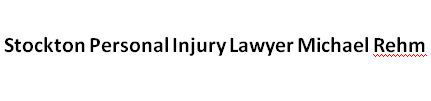 Stockton Personal Injury Lawyer Michael Rehm Logo