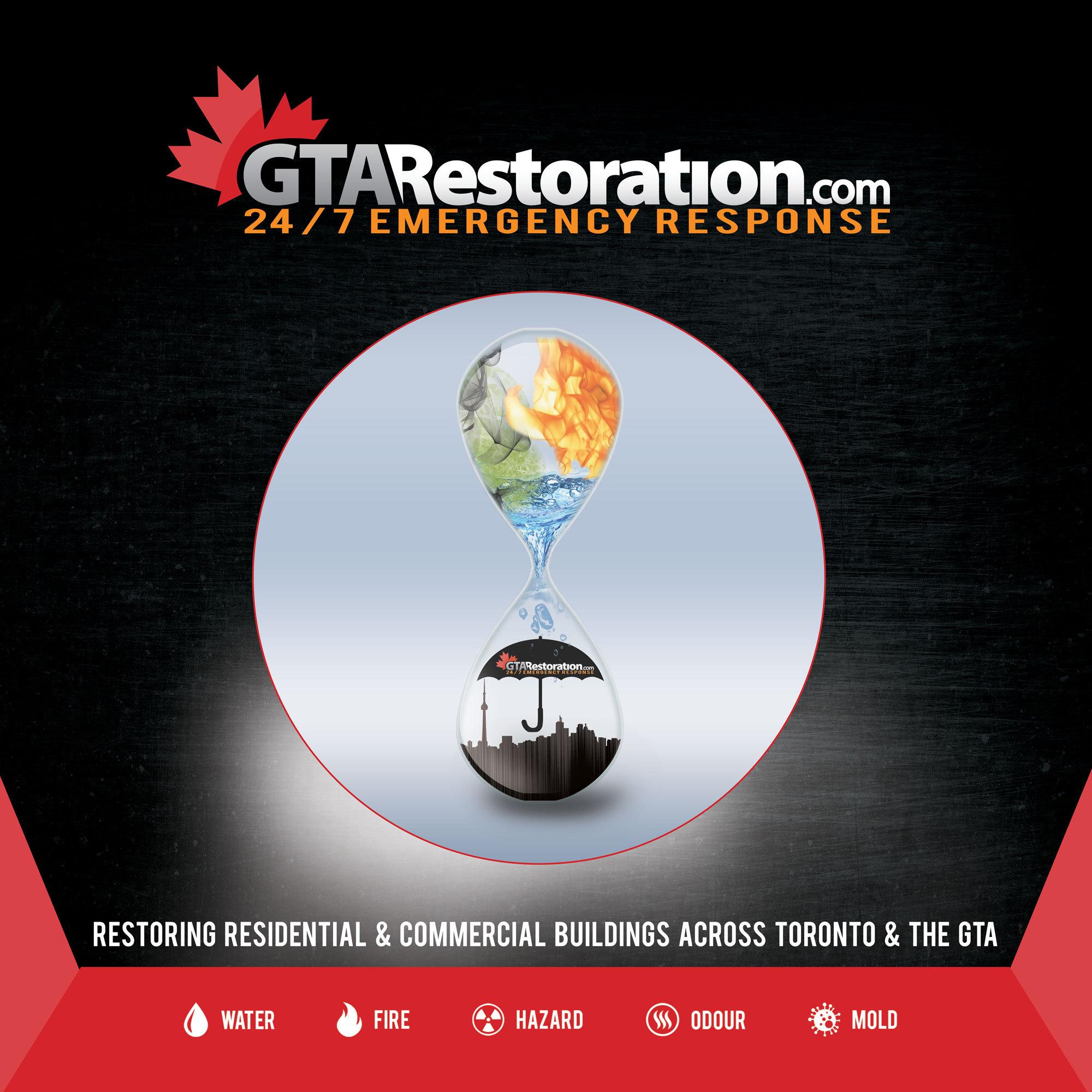 GTA RestorationWater Damage Toronto Mold Removal by GTA Restoration Logo