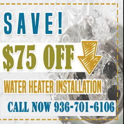 Water Heater Leaking Cypress TX Logo