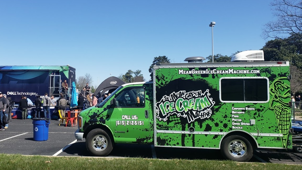 Nashville Ice Cream Trucks Rentals Mean Green Ice Cream Machine Food Service Mount Juliet TN 37122