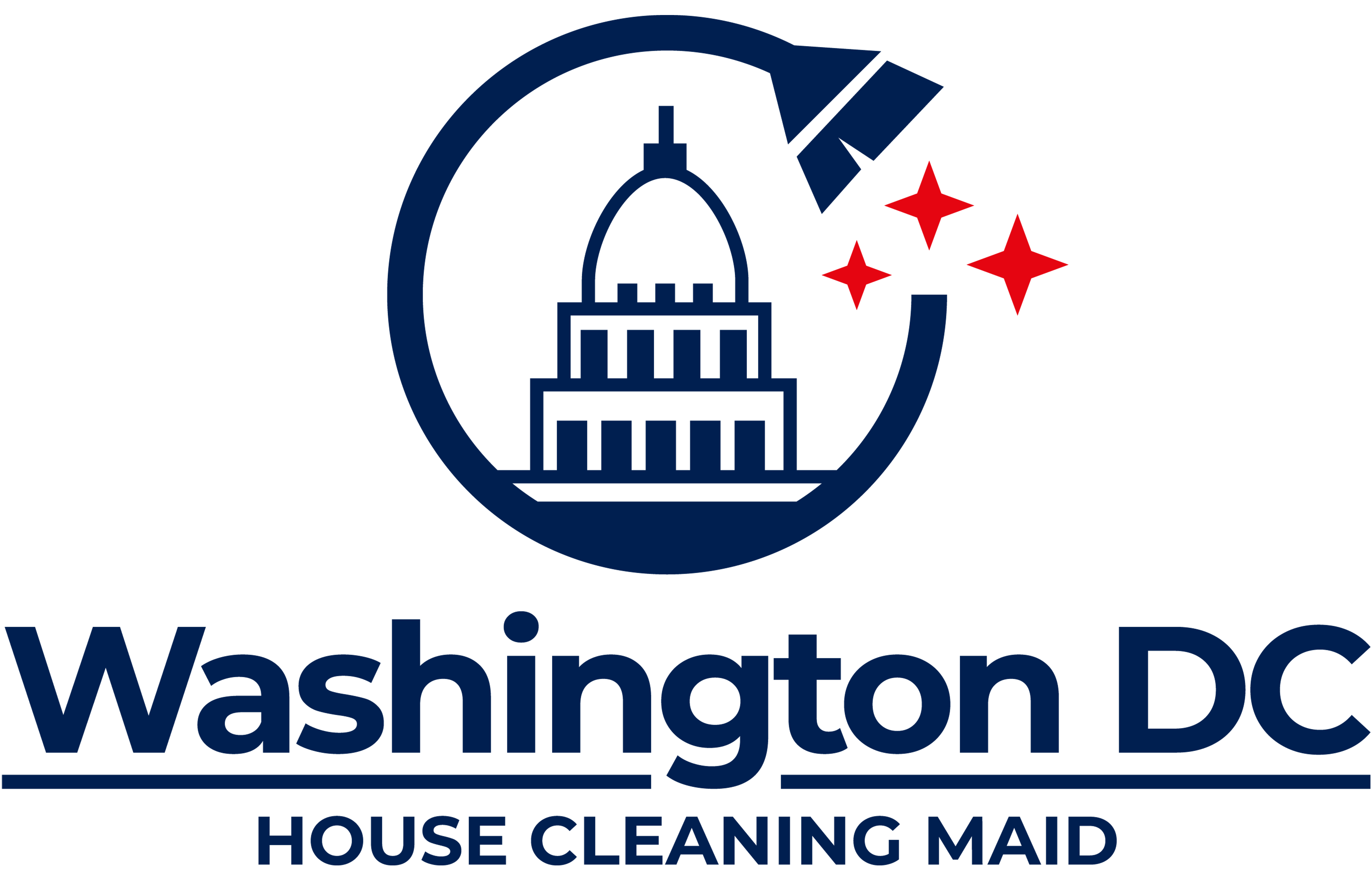 Washington DC House Cleaning Maid Logo