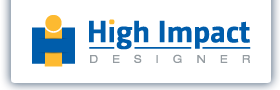 High Impact Designer Logo