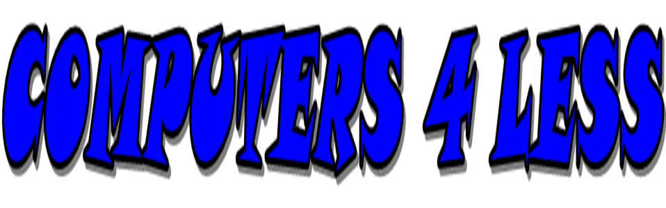 Computers 4 Less- Computer Sales &amp; Recycling Logo