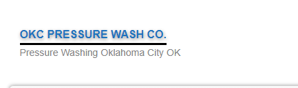 OKC Pressure Wash Co. Logo