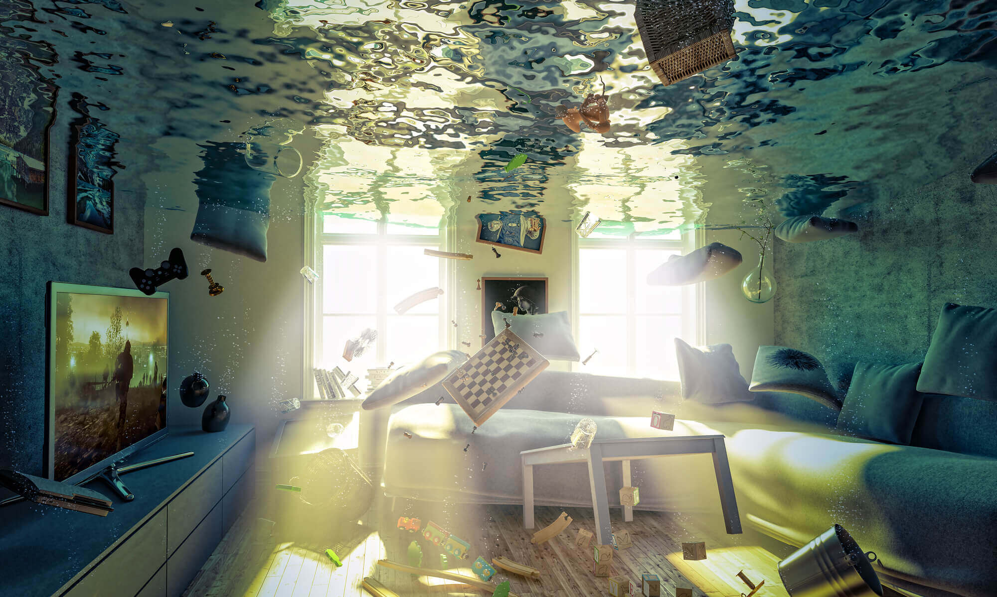 Dyanmic Water Damage Professionals Santa Fe Springs Logo