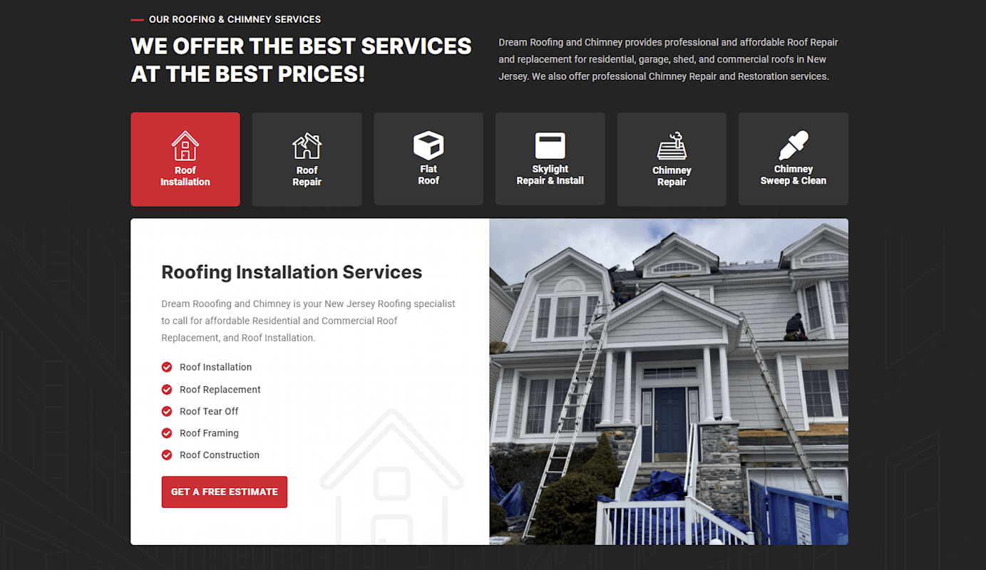 Dream Roofing and Chimney Image