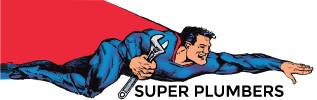 Super Plumbers Heating and Air Conditioning Logo