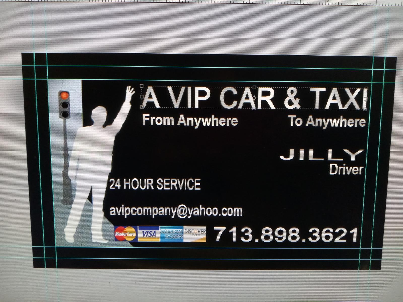 AVIP Car and Taxi Service Logo