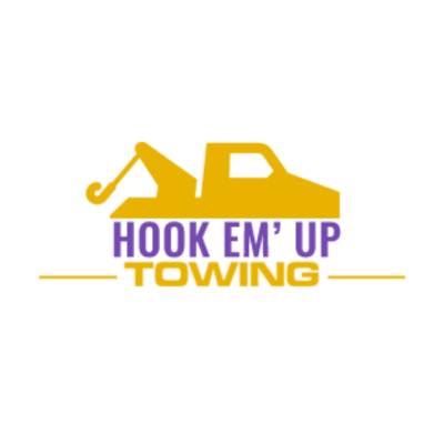 Hook Em&apos; Up Towing Logo