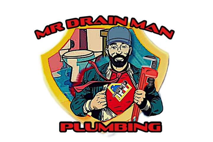 Mr. Drain Man Plumbing Company Logo