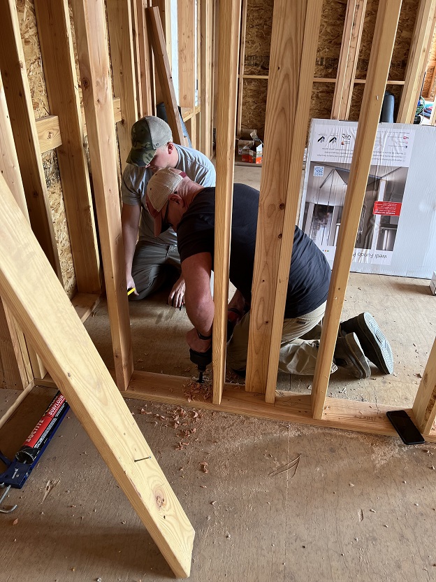 Red and Blue Line Plumbing Image