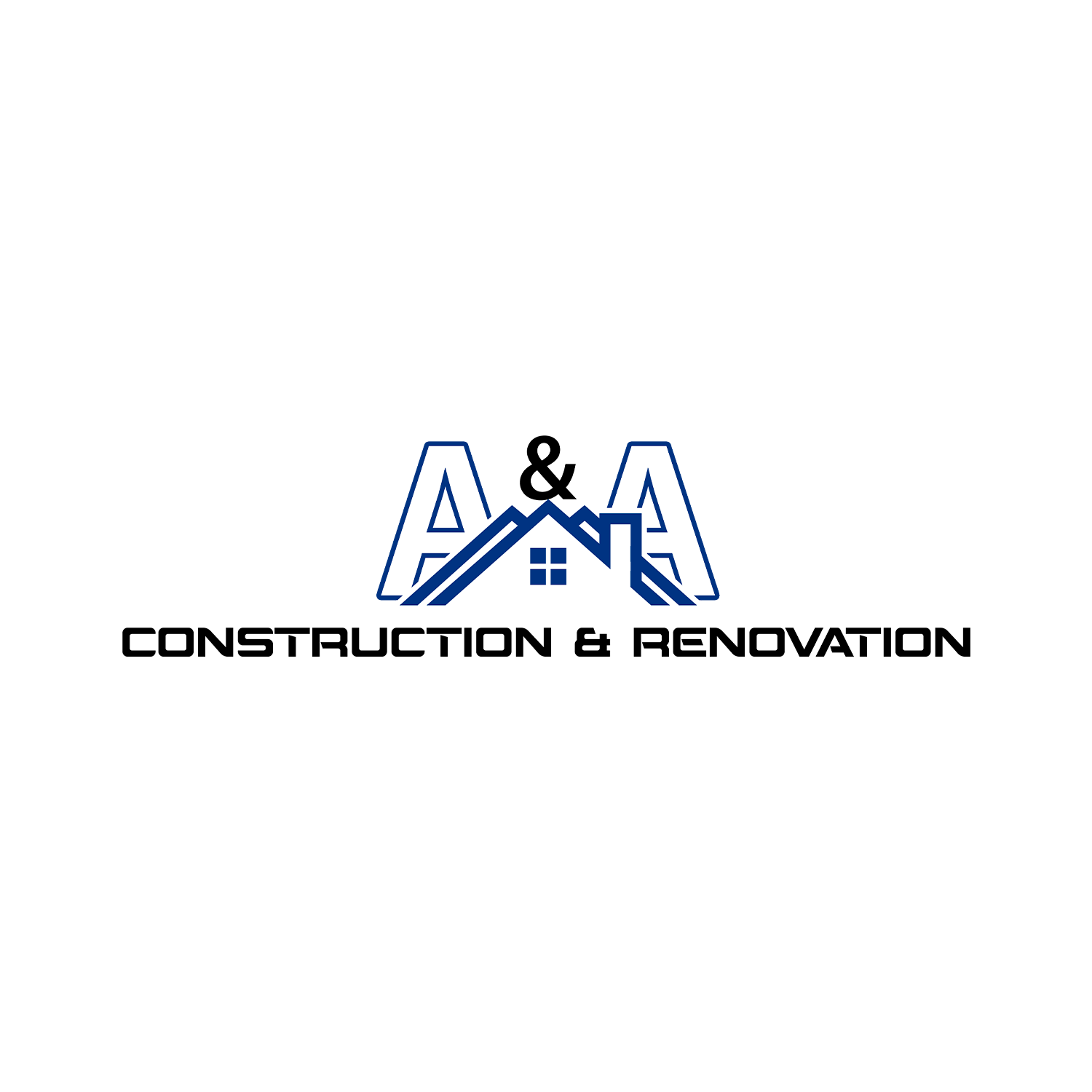 A A Construction Renovation Logo