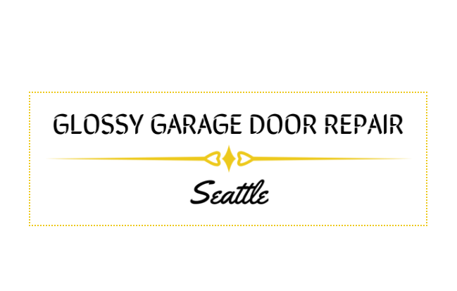 Glossy Garage Door Repair Seattle Logo