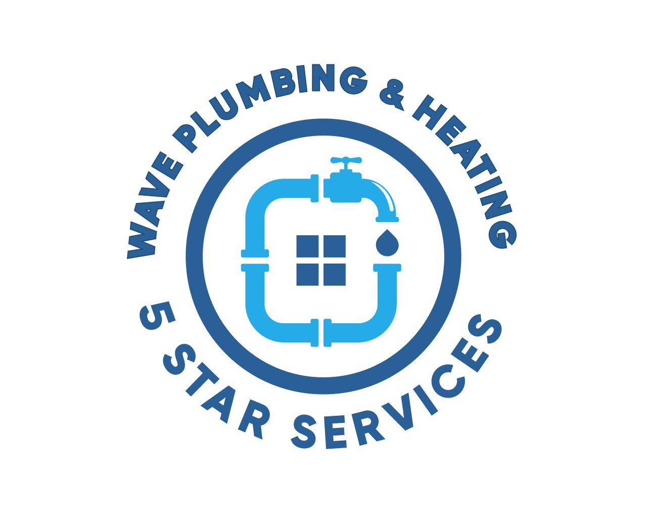 Wave Plumbing &amp; Heating Logo