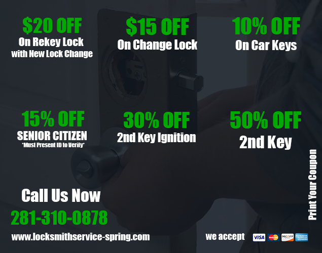 Locksmith Service Spring Logo