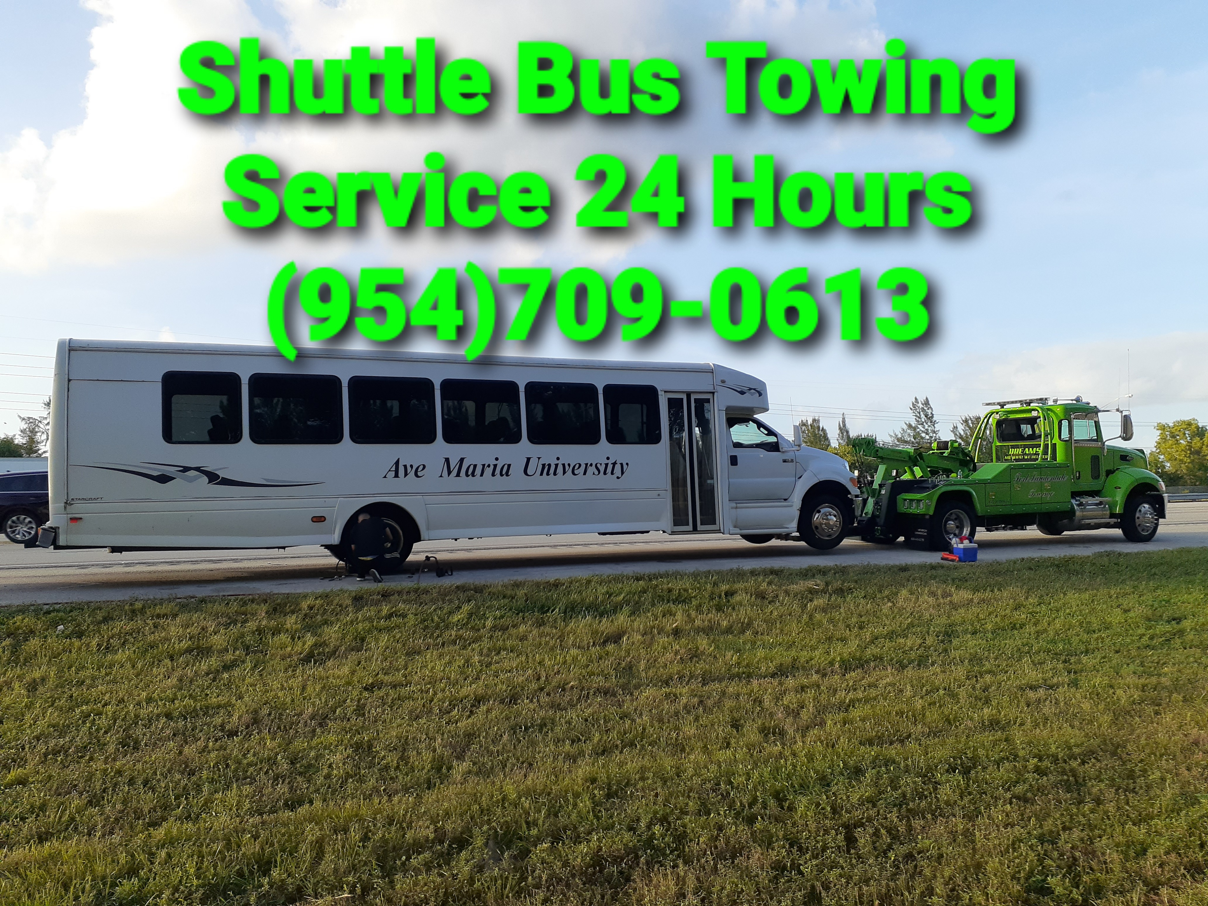 Shuttle Bus Towing Service Near Me Davie Fl