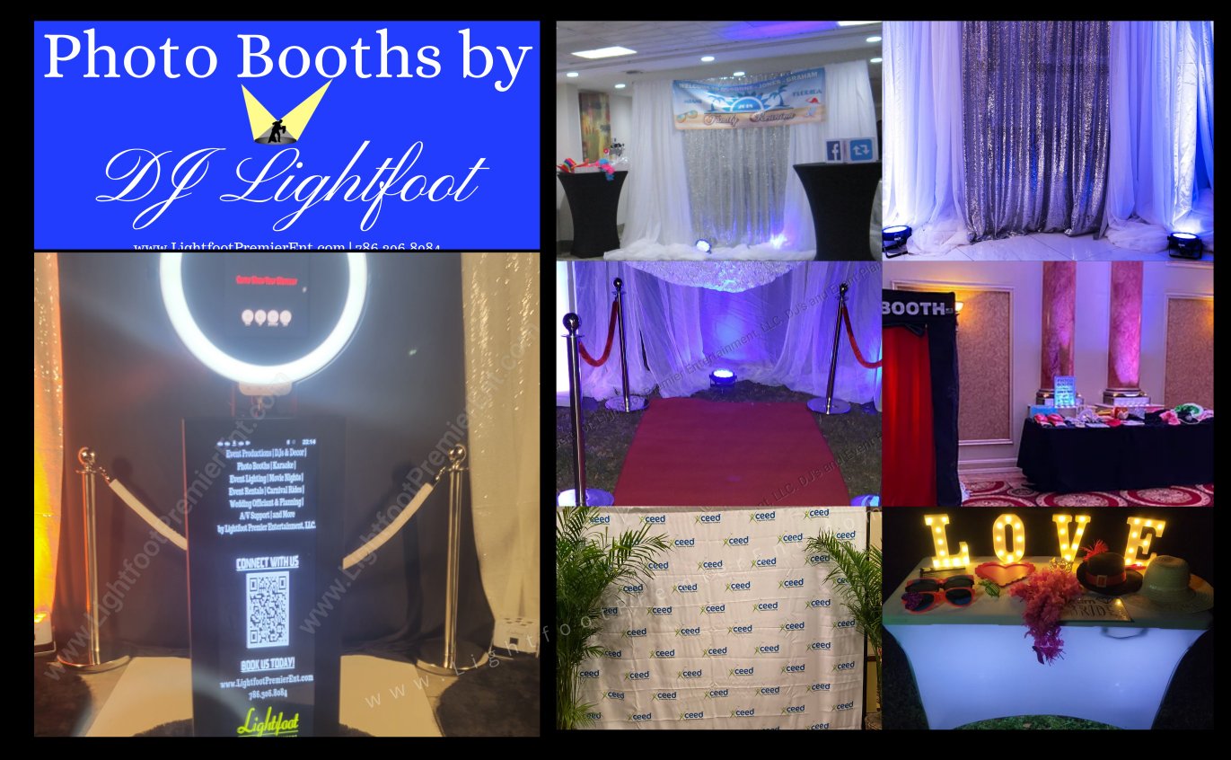 South Florida Photo Booth Rentals by Lightfoot