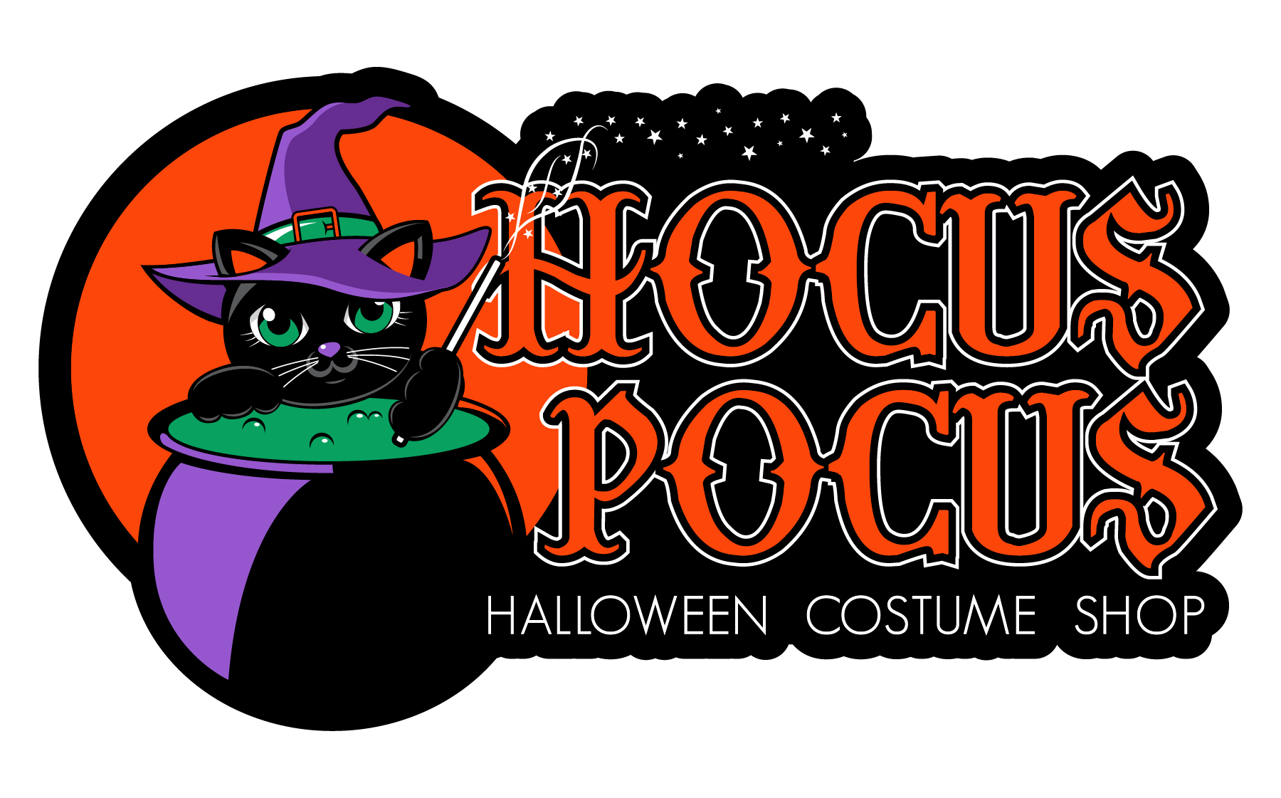 Hocus Pocus Halloween Costume Shop Logo