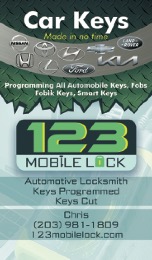 123 Mobile Lock Logo