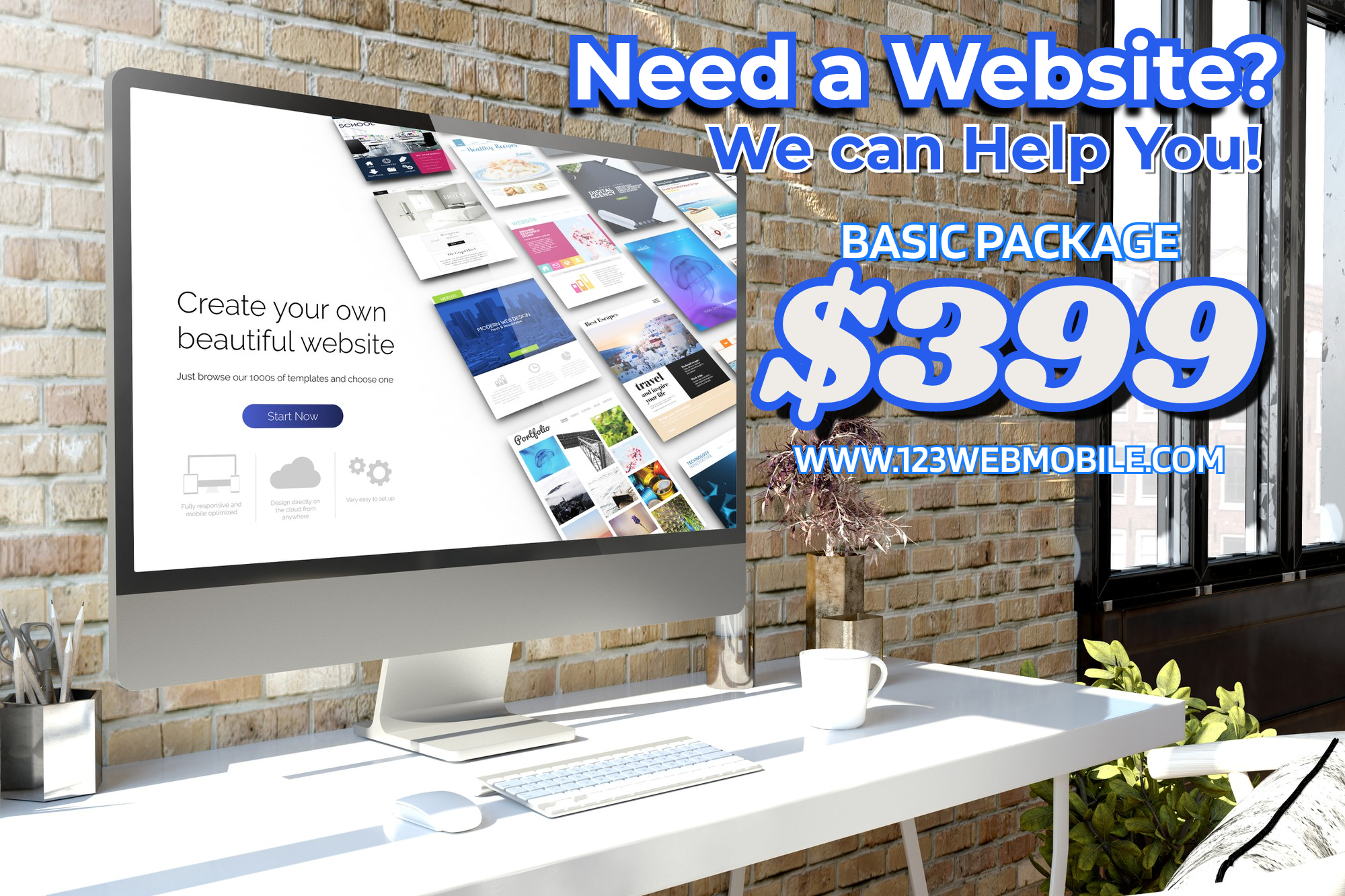 123 Web Mobile Image