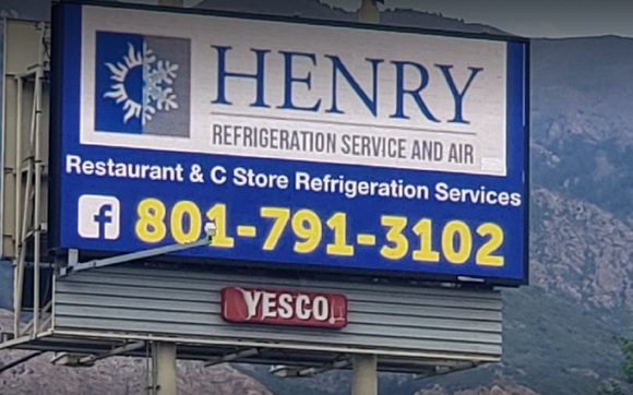 Henry Refrigeration &amp; Air Service HVAC Logo