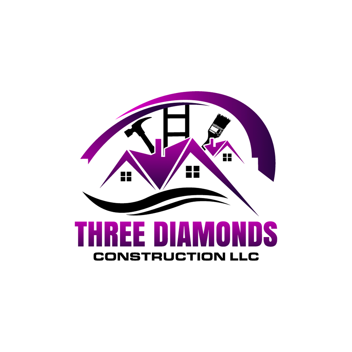Three Diamonds Construction LLC Logo