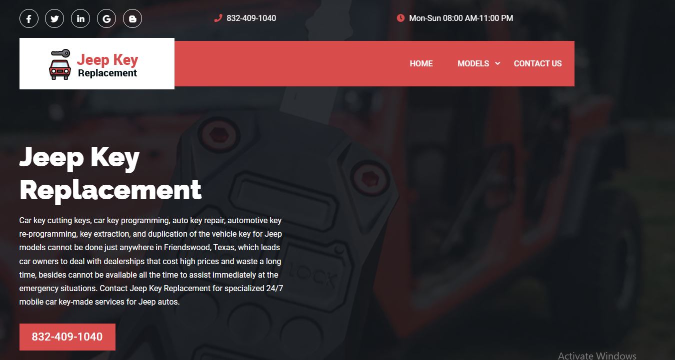 Jeep Key Fob Replacement in Friendswood Image