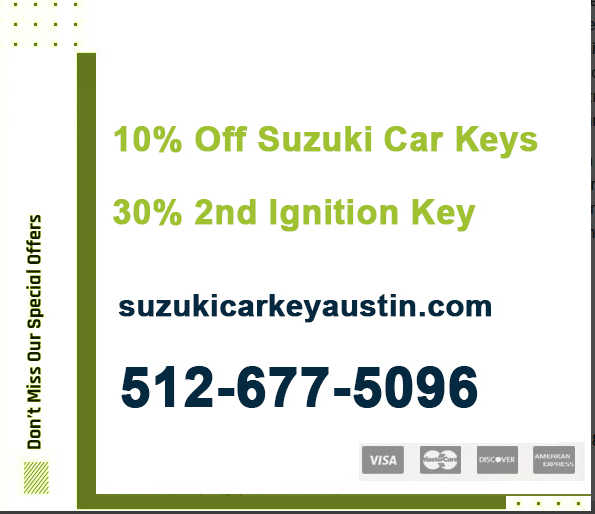 Suzuki Car Key Austin TX Logo