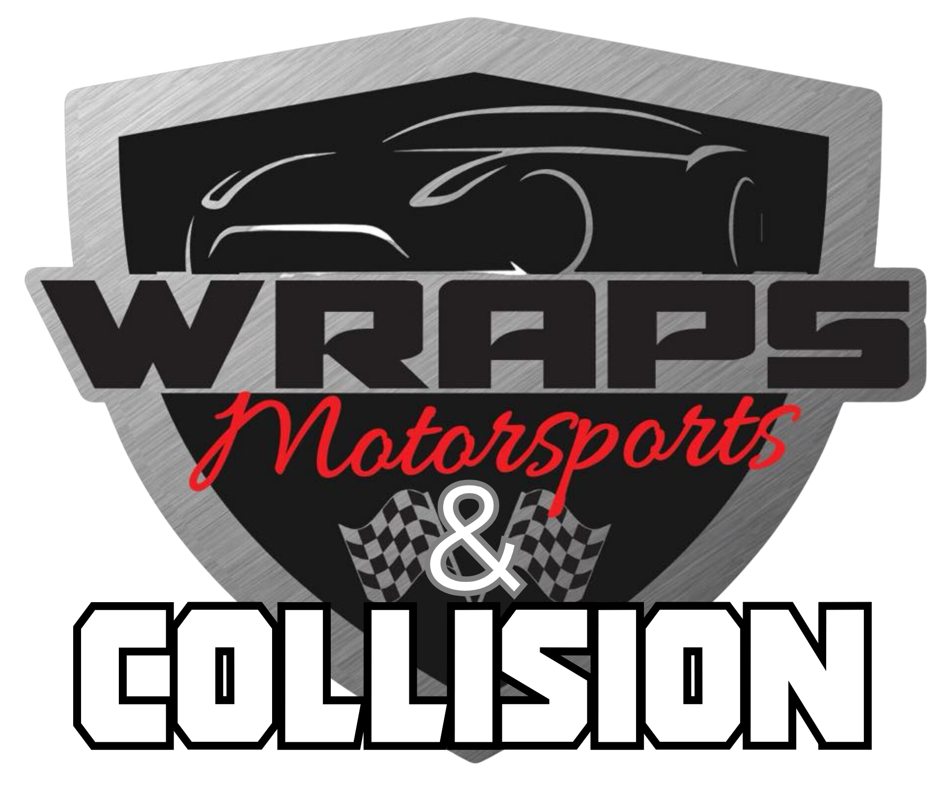 Wraps Motorsports &amp; Collision Logo