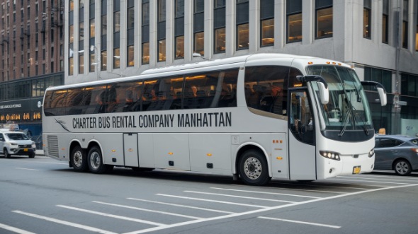 Charter Bus Rental Company Manhattan Image