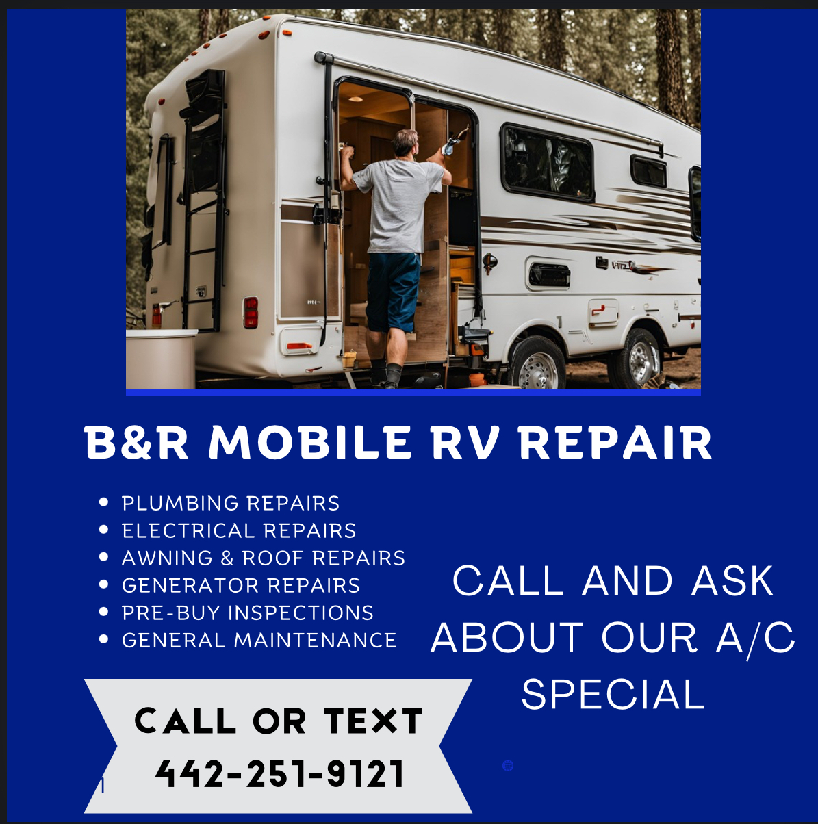 Bill L Mobile RV Repair Service aka B&R Mobile RV Service Image