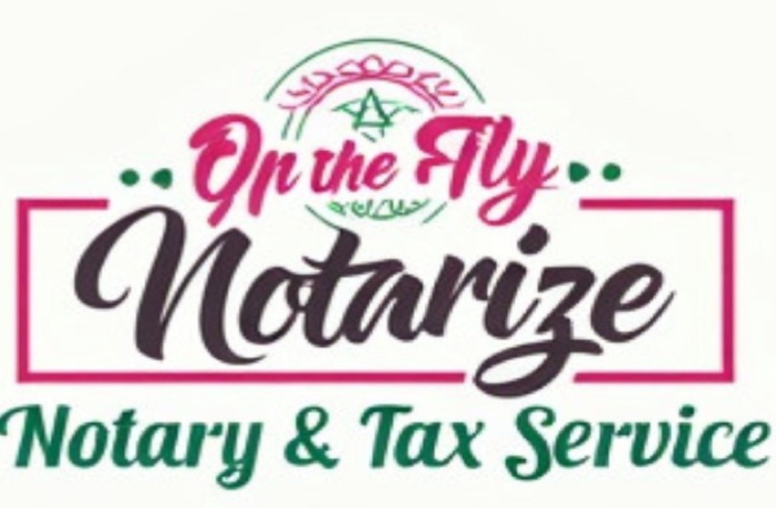 On the Fly Notarize Mobile Notary and Tax Services Logo