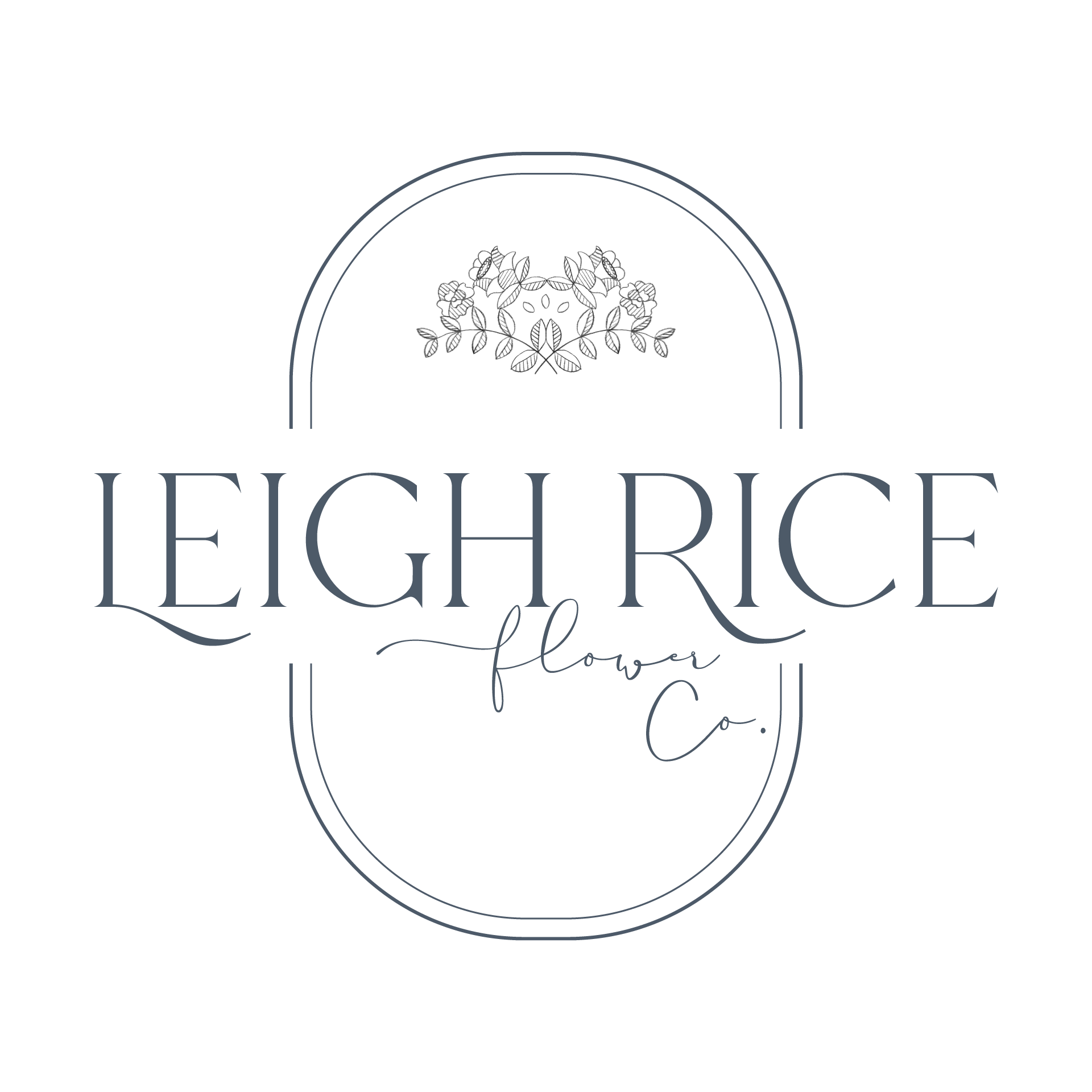 Leigh Rice Flower Co. Logo