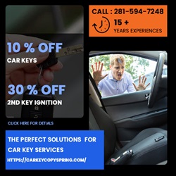 Car Key Copy Spring Logo