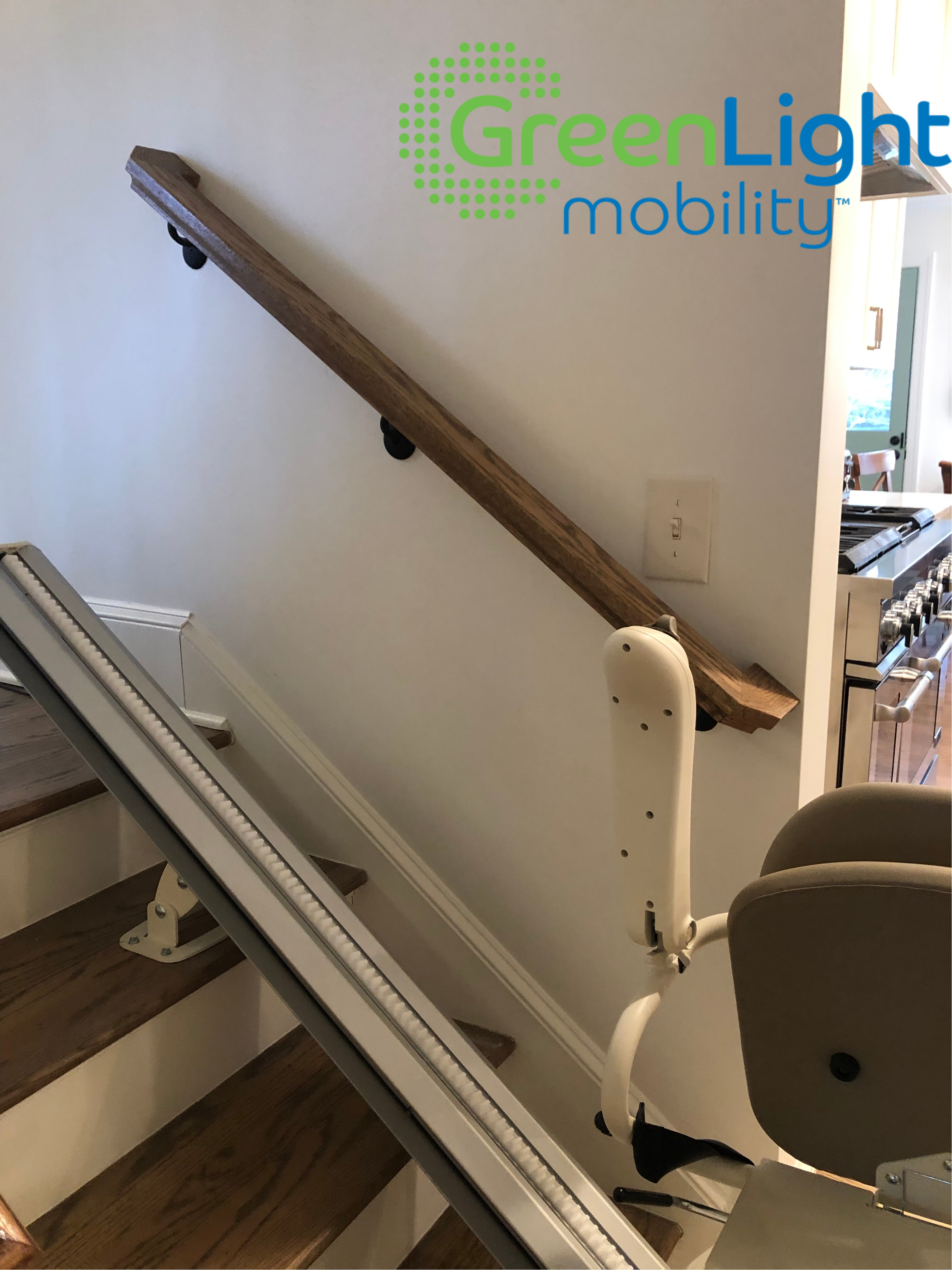 Progression from Stair Lift Rental to an Indoor Handrail