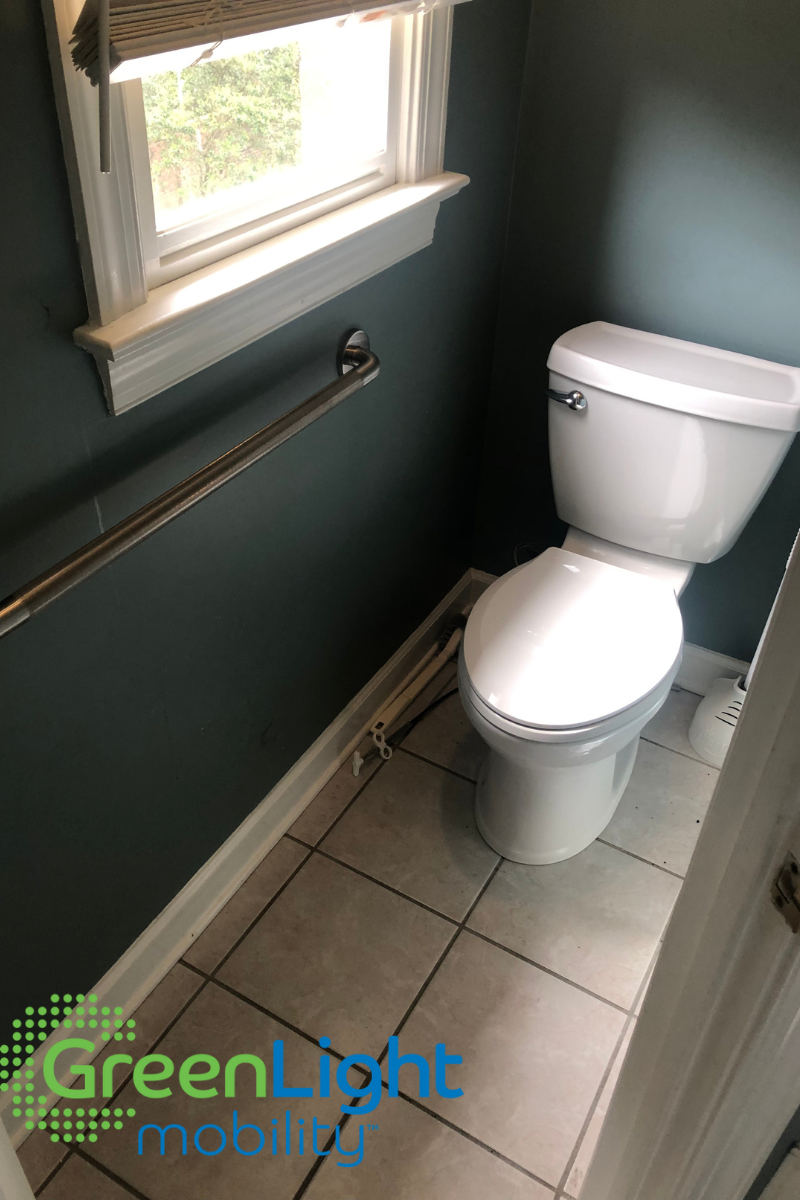 Grab Bar Installation and ADA height toilet