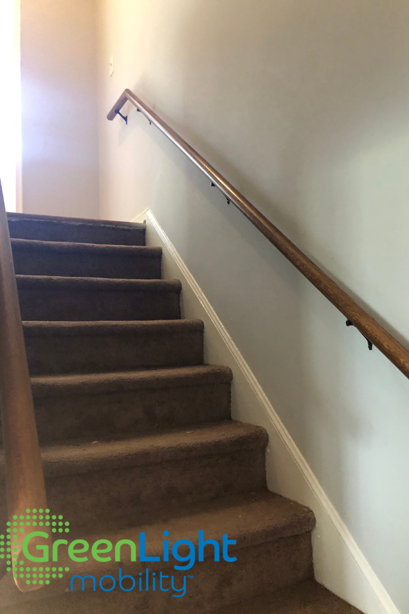 Indoor handrails for stairs