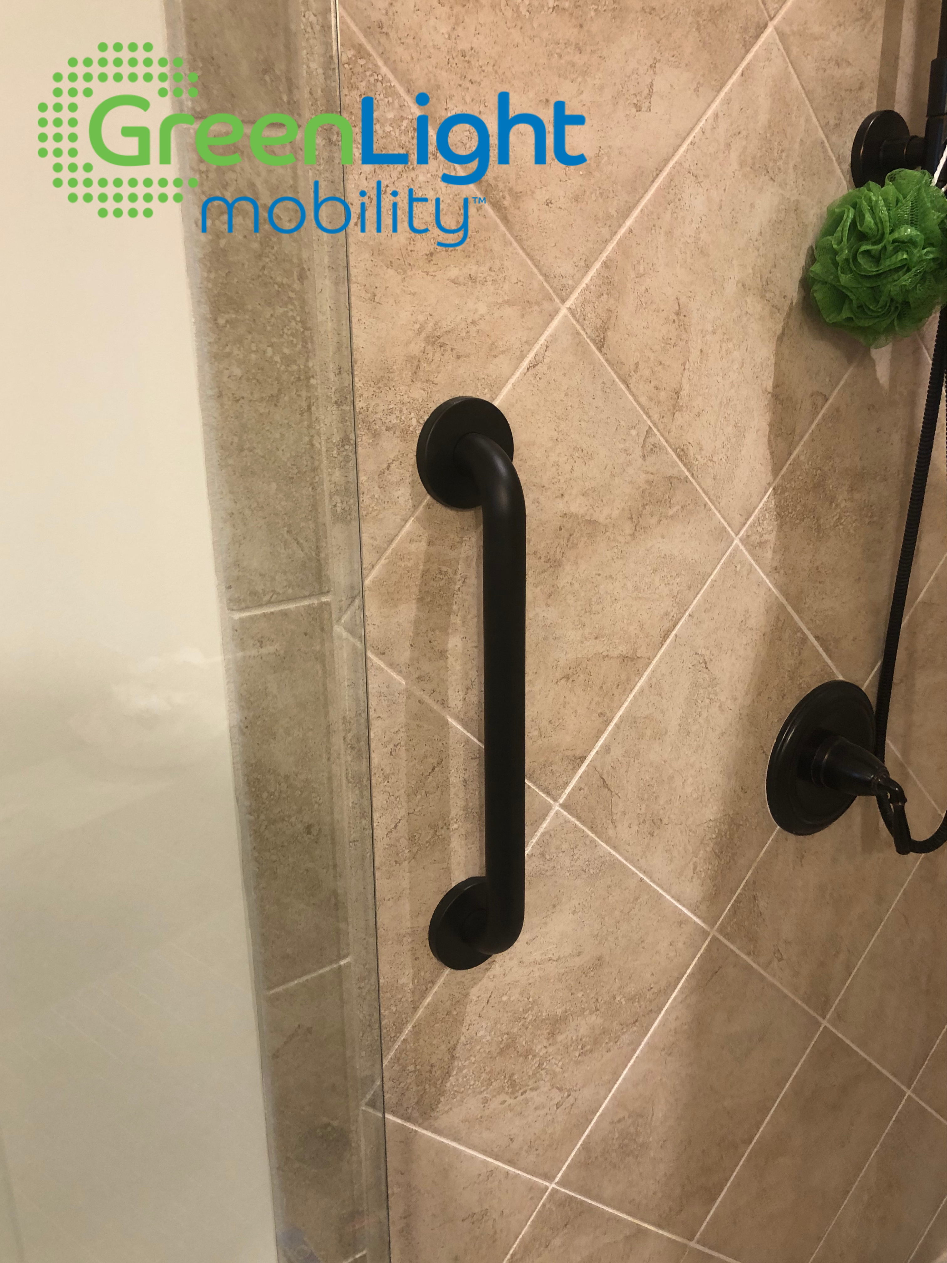 Grab Bar Installation in Tile Shower Charlotte, NC