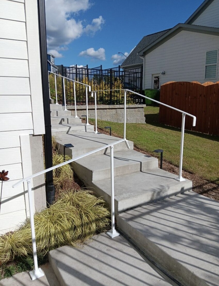 Outdoor Railing Installation in Wake Forest!