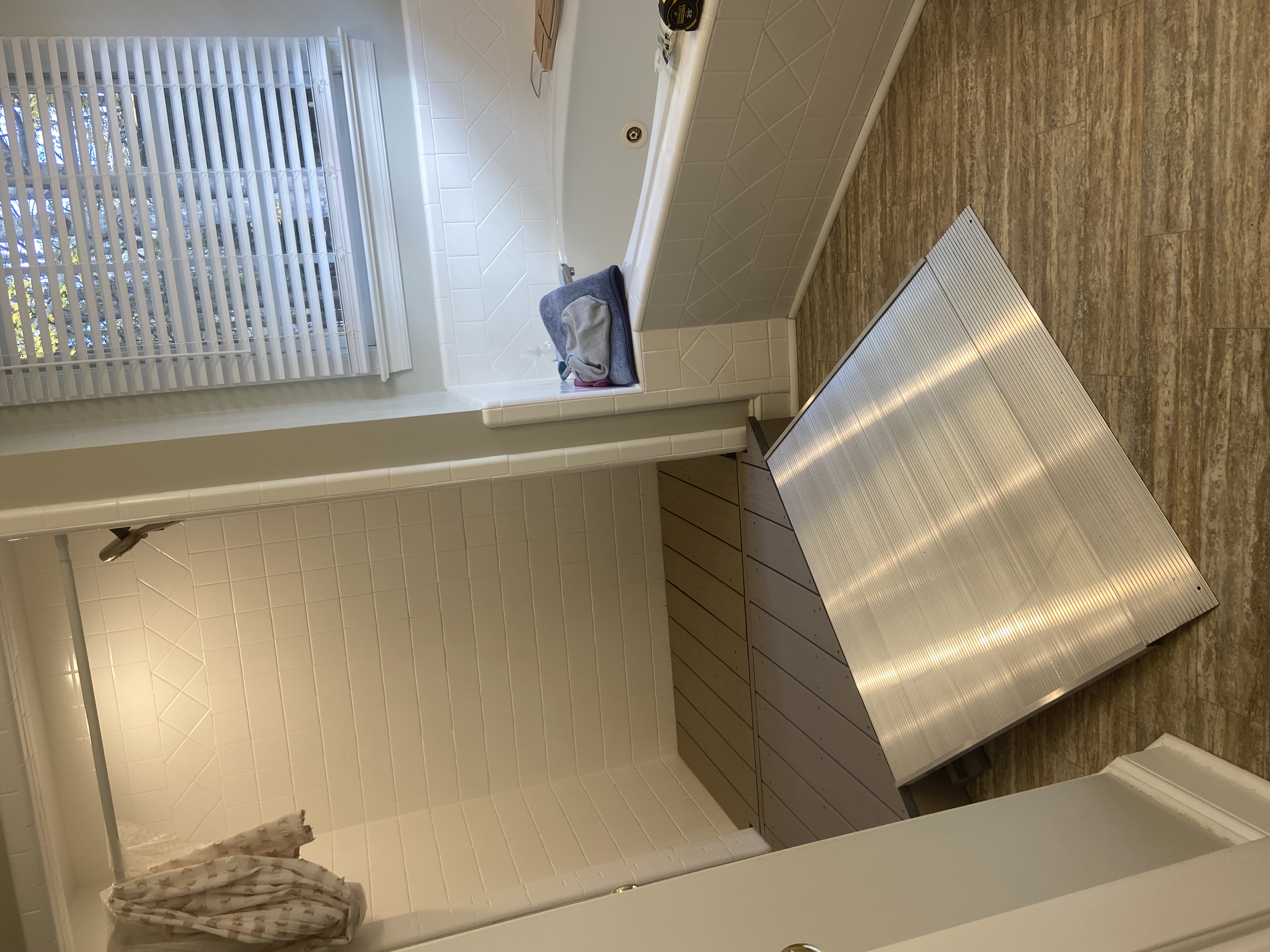 A roll-in shower *without* the demo in Durham!